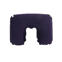 Velvet Inflatable Travel Pillow for Camping and Naps
